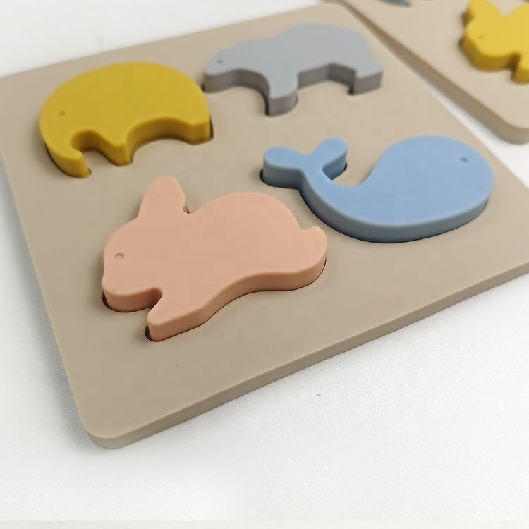Baby silicone jigsaw puzzles