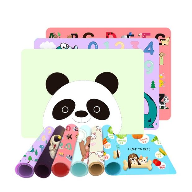 Custom Anti Slip silicone kids placemat